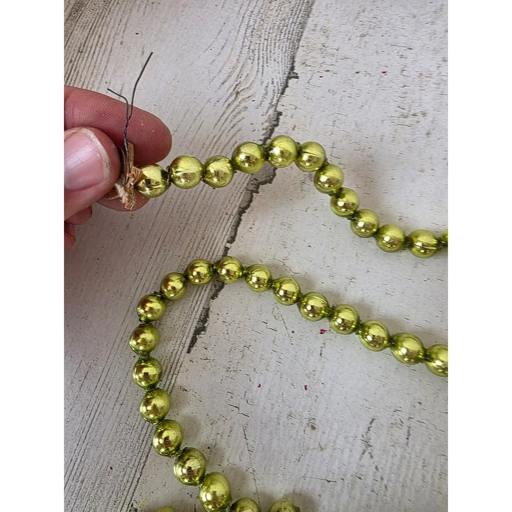 Vintage mercury glass green Garland 200